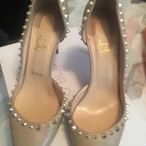 Christian Louboutin nude heels